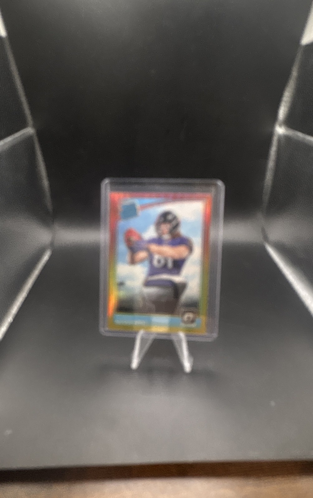 2018 Donruss Optic - Rated Rookie Hayden Hurst #189 Red & Yellow Prizm (RC)