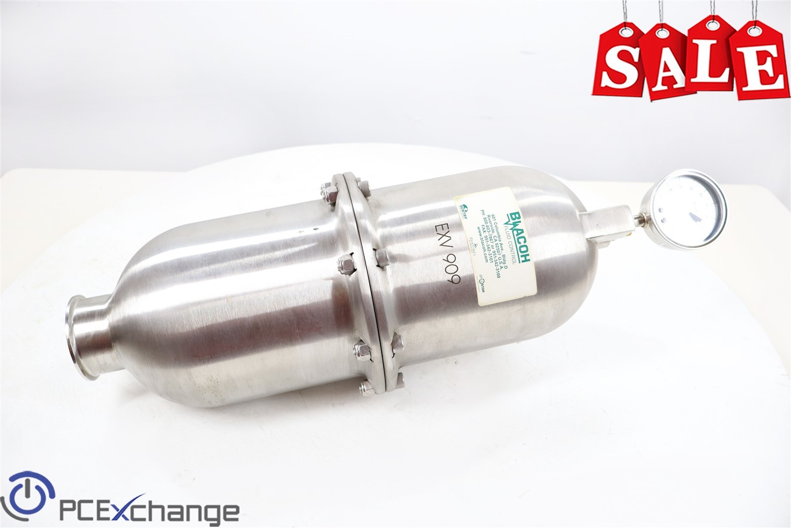 Blacoh CT7120V-50RA Sentry Pulsation Dampener 370 Cu In 2" ANSI Flange Viton FKM