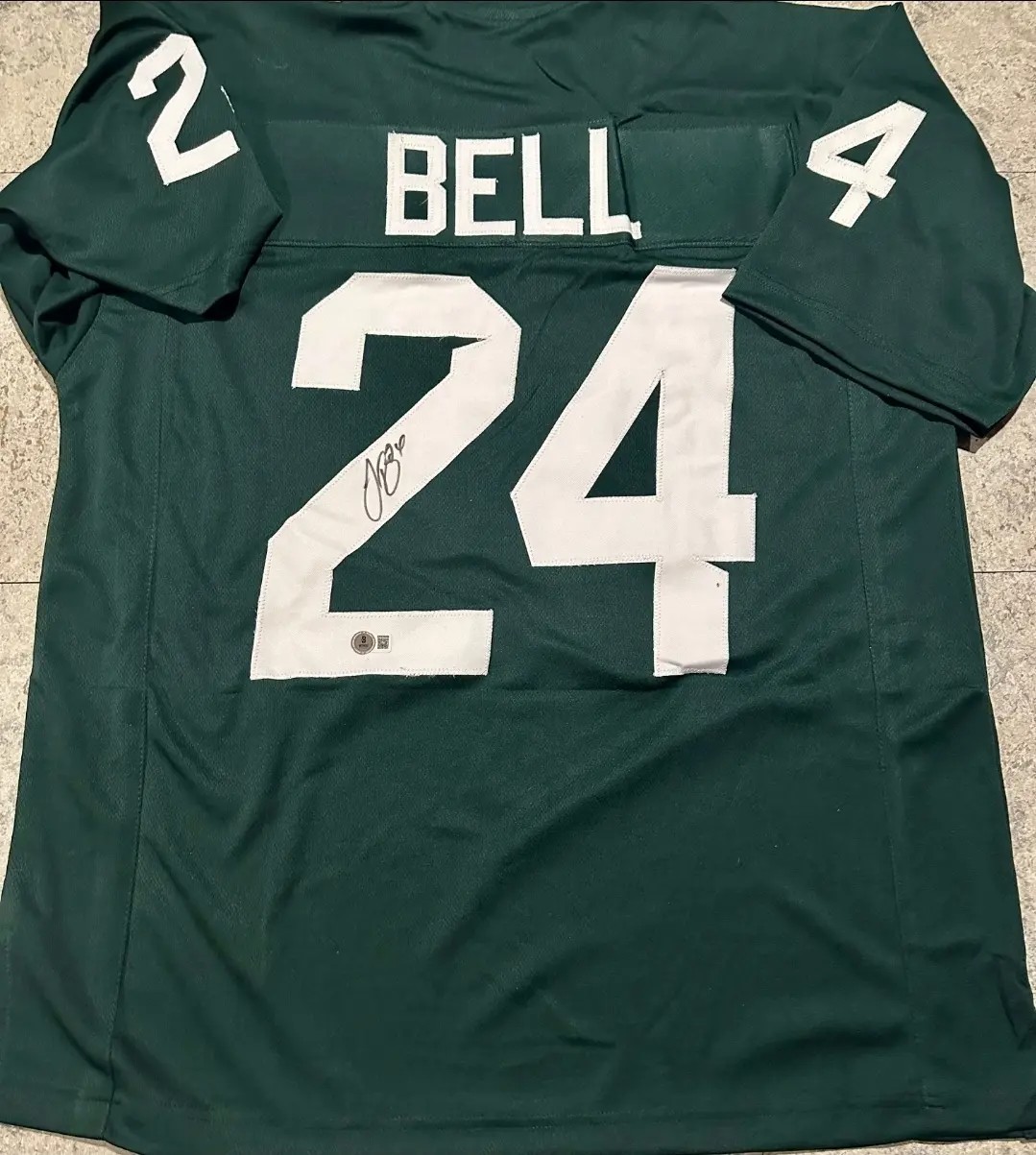 LeVeon Bell Autographed Signed Michigan State Spartans Michigan State Custom Jersey Beckett Holo COA XL 