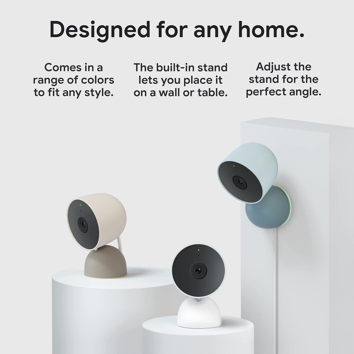 Google Nest Cam GJQ9T 2個セット Google Nest Cam Gen 2 Wired | GJQ9T Indoor Snow Excellent