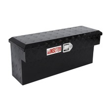 Black 34x12x15 Pickup Truck Side Tool Box Storage Toolbox With Paddle Latch