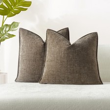 JUSPURBET 22x22 Throw Pillow Covers Set of 2 Decorative Pillow Covers for Couch