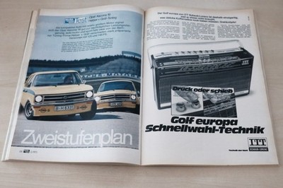 Auto Motor und Sport 12/1973 Opel Ascona 19 Hetzer und Gräf Tuning mit 145PS bbe