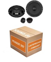 Lautsprecher Boxen Vorne Crunch DSX6.2E FüR Peugeot 207 Set FüR Zwei TüRen