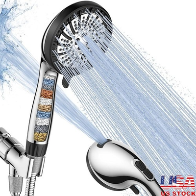 #ad #ad 7 Setting Turbo Showerhead High Pressure Built In Filter No Tools Setup New $43.03