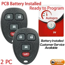 2 For 2007 2008 2009 2010 2011 2012~2025 GMC Savana Keyless Entry Remote Key Fob