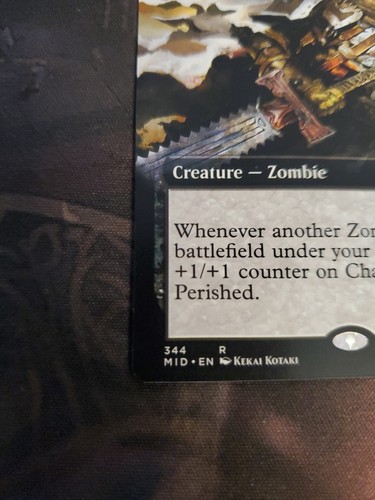 MTG Champion Of The Perished Extended Art Innistrad Midnight Hunt rara quasi nuova 2021 - Foto 4 di 6