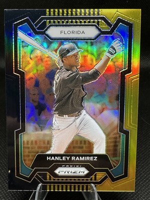 Hanley Ramirez - 2024 Panini Prizm Baseball Black Gold Prizm 1/5 Miami Marlins