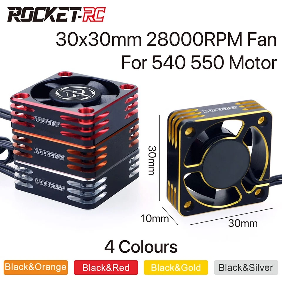 SURPASS HOBBY Cooling Fan 28000RPM Heat Dissipation Cooling Fan for 540 Motor - Image 3 of 4