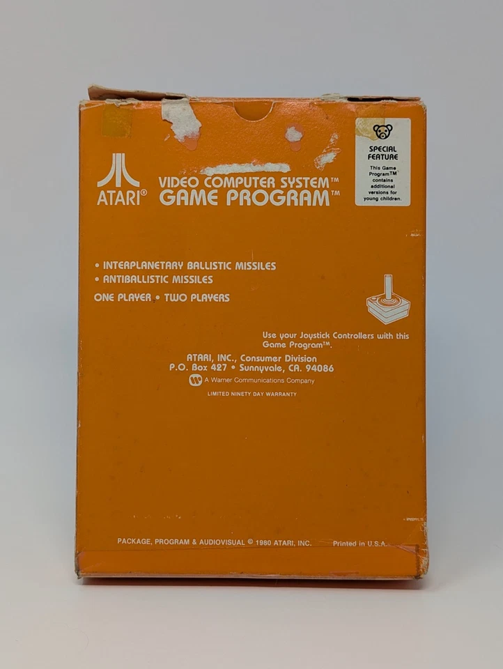 Missile Command (Atari 2600, 1981) - CIB Complete - Image 2 of 4
