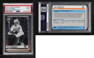 2019 Topps Chrome Negative Refractor Pete Alonso #204 PSA 9 MINT Rookie RC