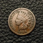 (ITM-7131) 1886 Type 2 Indian Cent ~ Good (G / GD) Cndtn ~ COMBINED SHIPPING!