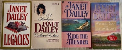 JANET DAILY - Mixed Stand Alone Novels Lot (4 book Lot) Contemporary Romance