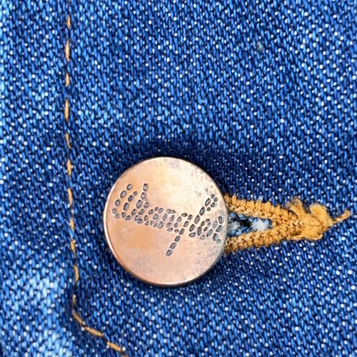 Vintage Wrangler Denim Vest Men Large Blue Jean No Fault Sherpa Lined 70s USA - Picture 4 of 11