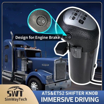 USB Truck Simulator Shifter Knob for ATS & ETS2 compatibled with Logitech G25...