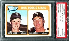 1965 Topps #541 White Sox Rookies - Greg Bollo / Bob Locker PSA 8 NM-MT