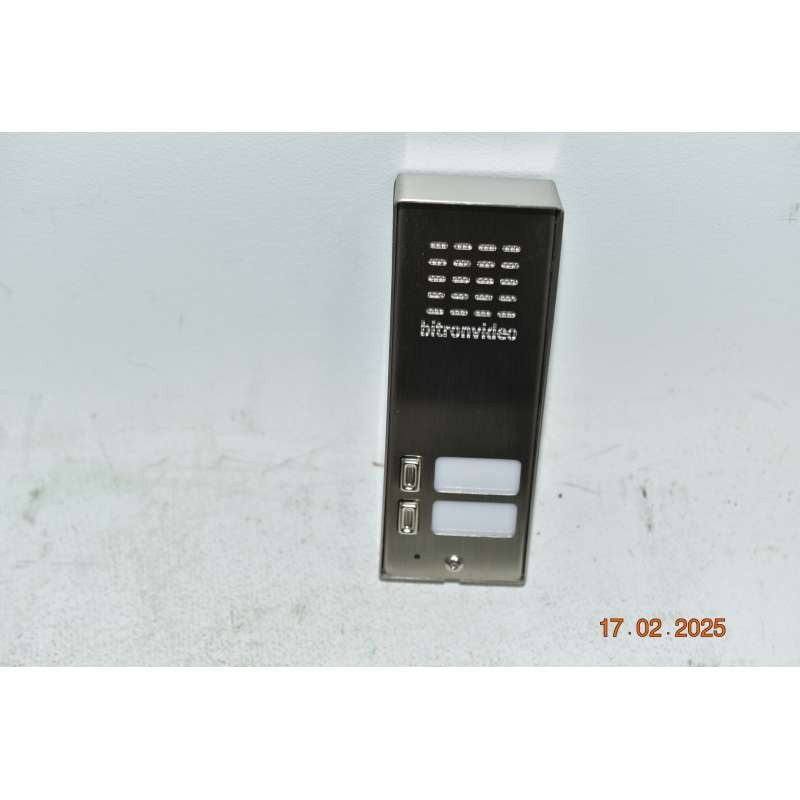 Bitron AV1191/002 Serie M-INOX | Modulo 2 Tasti Sistema 4+n Inox