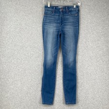 Abercrombie  Fitch Jeans Women's Sz 0 Blue Legging High Rise Med Wash Denim