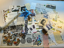 Vintage Paper Scrapbook Ephemera Mixed Lot Butterflies Postcards