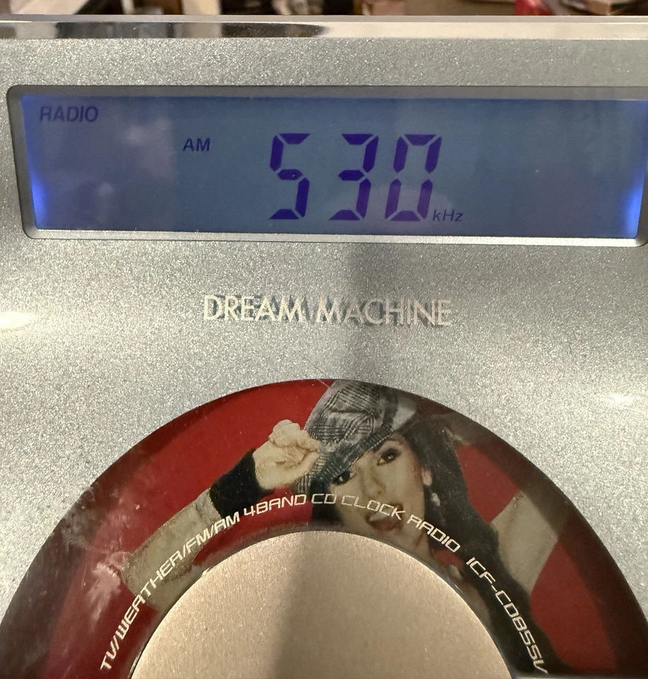 Sony Dream Machine Alarm Clock CD Player Radio ICF-CD855V  TESTED FULLY WORKS - Image 4 of 4