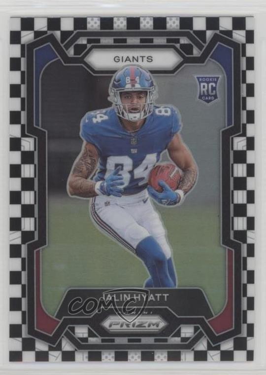 2023 Panini Prizm Rookies Black & White Checker Jalin Hyatt #378 Rookie RC 0o5