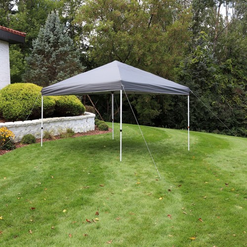 Standard Pop-Up Canopy with Carry Bag - 12 ft x 12 ft - Gray by Sunnydaze - Picture 4 of 9