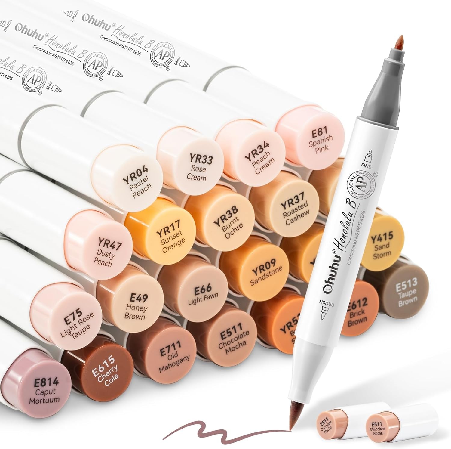 Brush & Fine Tip Alcohol-based Brush Markers Gifts