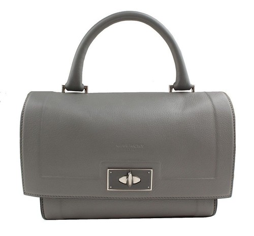 Givenchy Light Grey Mini Shark Silver Tone Tote and Crossbody 26811040