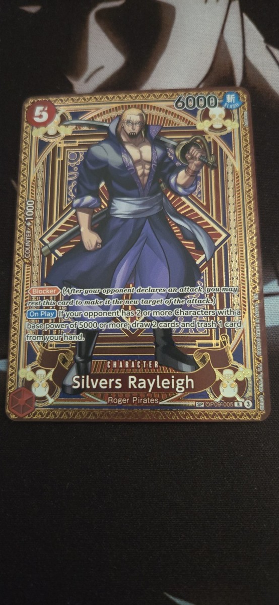 Silvers Rayleigh OP09-005 R SP One Piece Card Game A Fist of