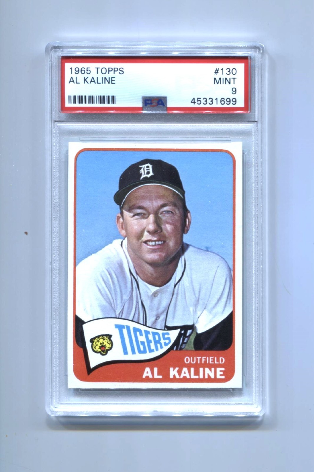 1965 TOPPS #130 AL KALINE PSA 9