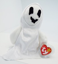 VTG TY BEANIE BABY BABIES ORIGINAL SHEETS THE GHOST RETIRED PE 5 ERRORS NEW