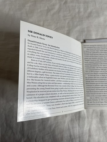Sir Donald Tovey Cello Concerto Op.40 Ulster Near George Vass Classical Music CD - Picture 5 of 8