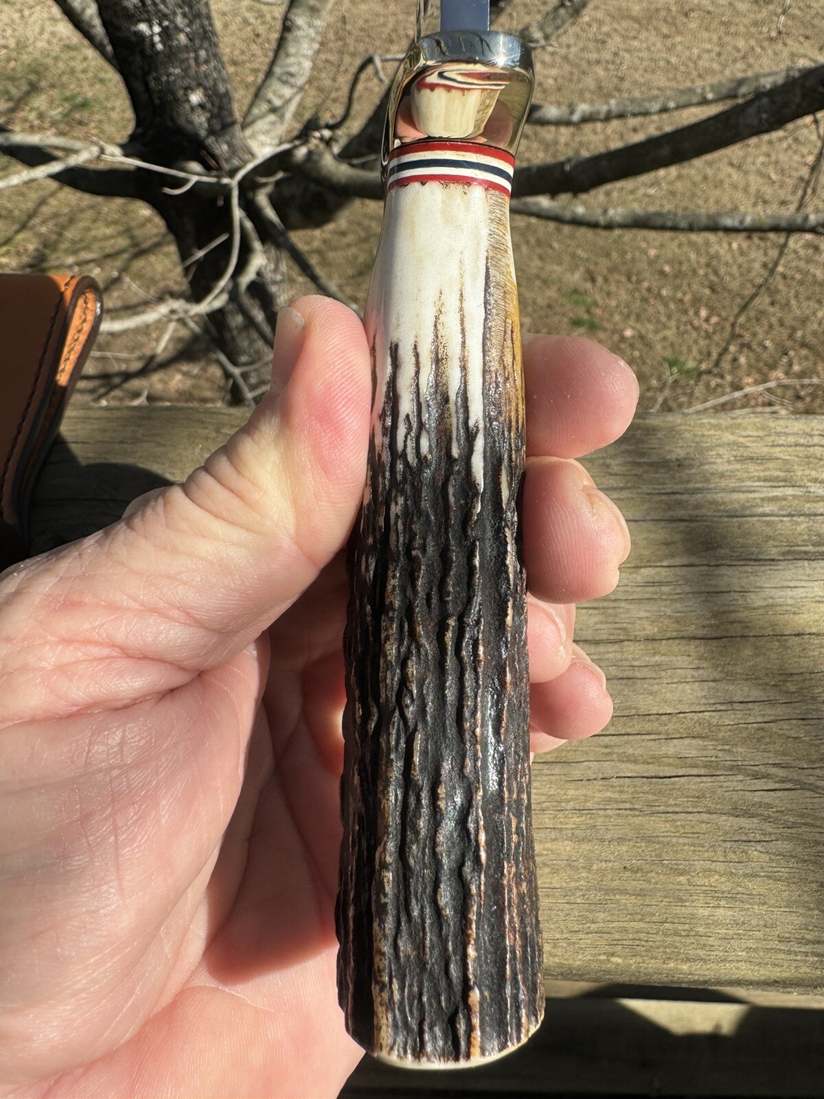 Randall Knife Bowles STAG HUNTER Lion Scrimshaw By Rick Bowles