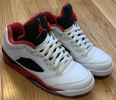 Nike Air Jordan Retro Low- Mens- Size 8- Fire Red- [819171-101]  Basketball