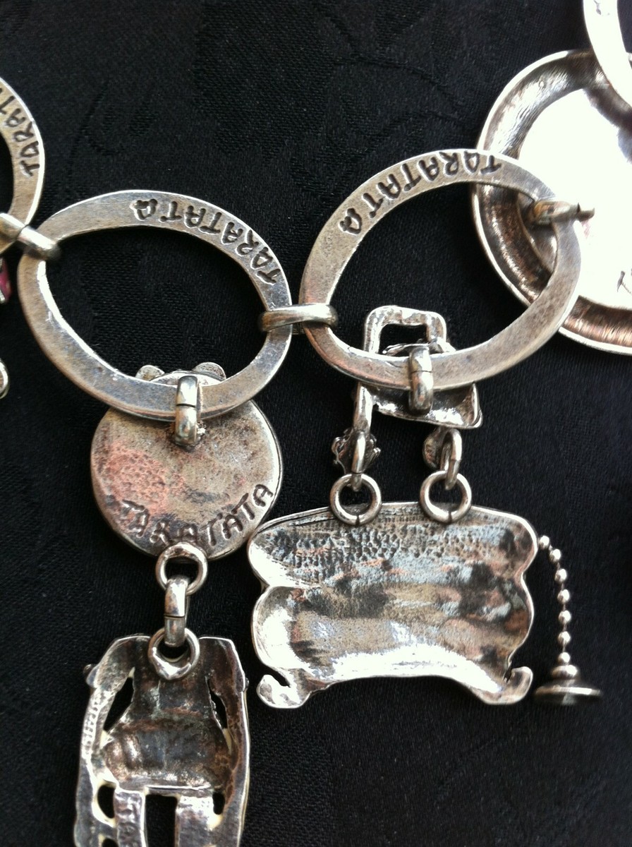 Collier Vintage Signé TARATATA - Collection 'Sent Bon' - Pendentif Personnage Émaillé