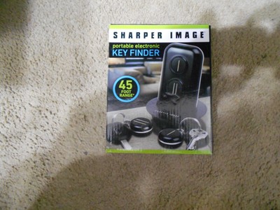 SHARPER IMAGE Portable Electronic Key Finder - 2 FOBS NEW OPEN BOX