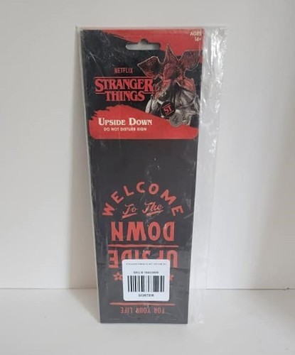 TOTALMENTE NUEVO Stranger Things boca abajo no molestar letrero percha de puerta - Imagen 5 de 6