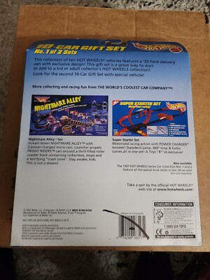 HotWheels 10 car gift pack set featuring exclusive vehicles 18317