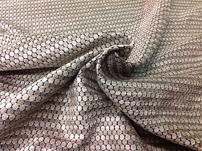Osborne & Little Chenille Dots Upholstery Fabric- Rondelle Taupe 3.5 yd F6400-08