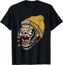 New Limited Gorilla Inked Flash, Ink Addict Traditional Tattoo T-Shirt