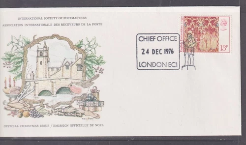 Great Britain 1976 Christmas "Postmasters Official" FDC Unaddressed