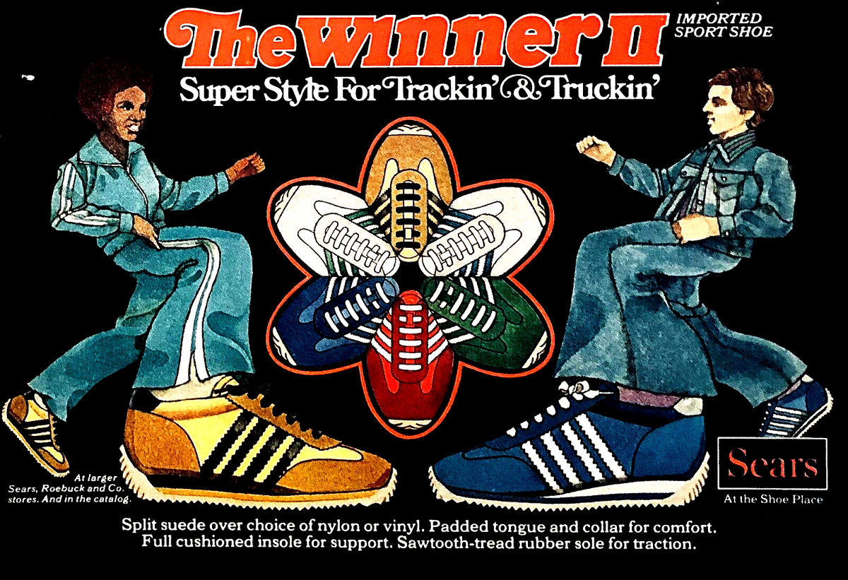 THE WINNER II SPORT SHOE BY SEARS—VINTAGE 1970s ADVERTISEMENT—ORIGINAL  PRINT AD