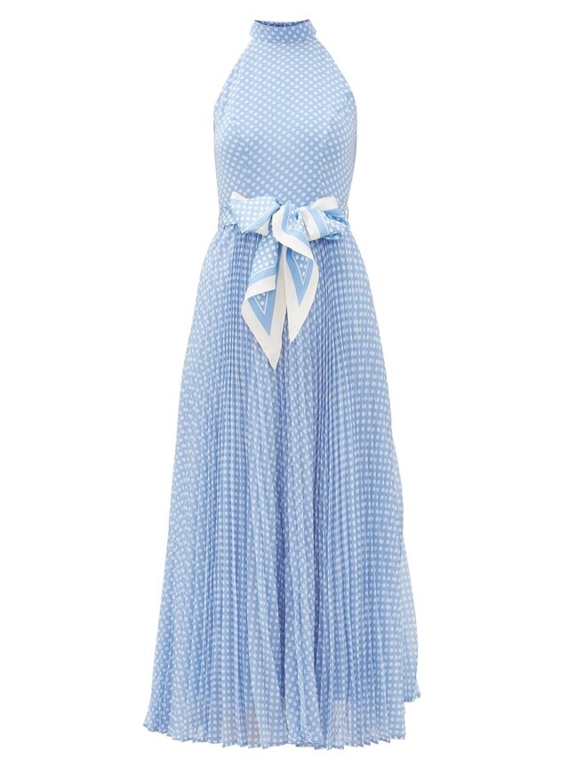 ワンピース ZIMMERMANN Powder Blue Polyester Dress Zimmermann - Coco Billow Powder Blue Floral Print Maxi Dress