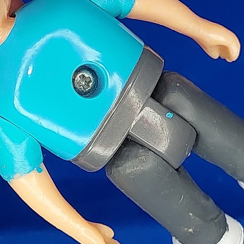 Fisher Price My First Doll House Posable Action Figure Little Boy in Blue Shirt - Picture 8 of 9