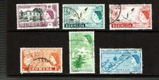 1953- BERMUDA Issue QEII Scenes  P/Set of 6  Sc#145- Used  BNA