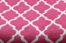 Pink And White Lattice Print Felt Fabric Sheets Craft Felt Moroccan Tile 9x12 Ne