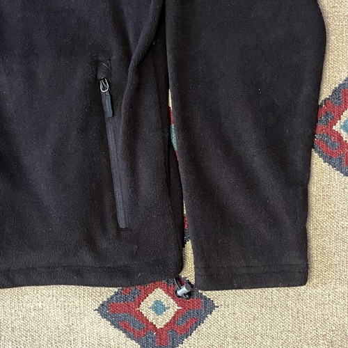 New Balance Fleece Jacket Mens Medium Black Zip Up Tech Windbreaker - Picture 11 of 14