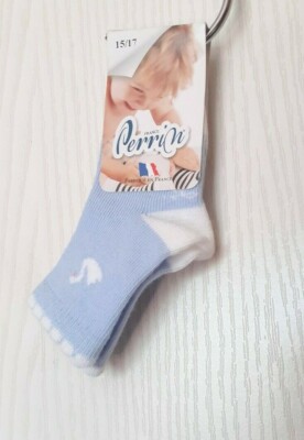 PERRIN 1 PAIRE DE CHAUSSETTES POUR BÉBÉ EN COTON MÉLANGÉ
