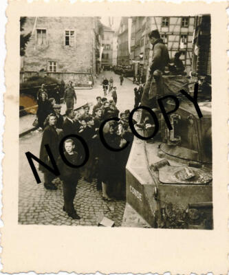 Foto WK II  France 1 régiment de cuirassiers 5 Panzerdivision Befreiung  #93