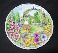 Royal Albert Plate, Molly Roddis Secret Garden Series,The Dovecote
